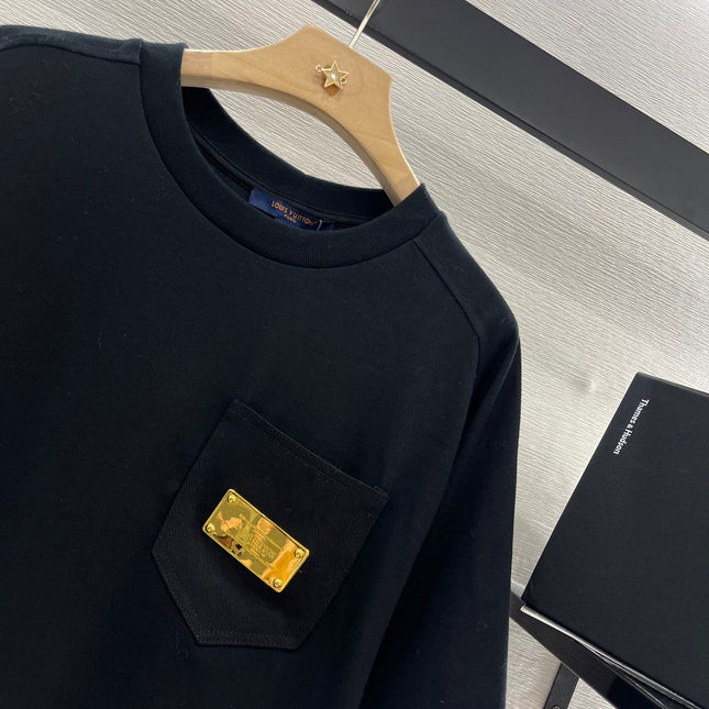 LV 25S T-SHIRT COTTON METALLIC LOGO 264989