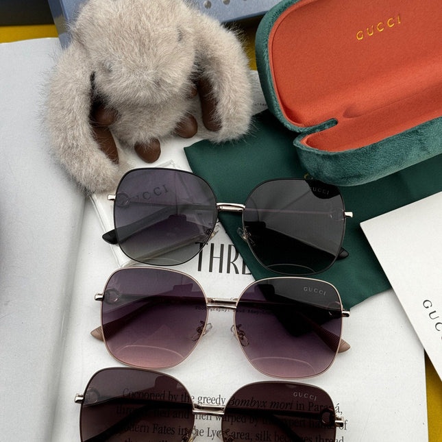 SQUARE FRAME SUNGLASSES G7639 IN METAL