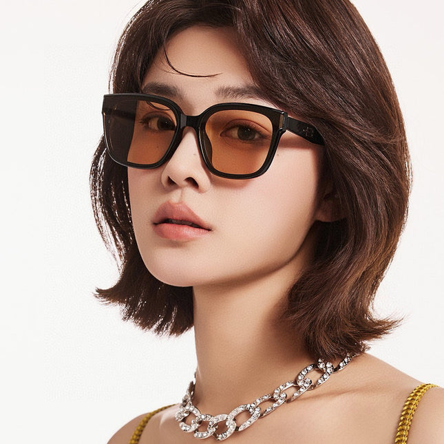 FOLDABLE SQUARE FRAME SUNGLASSES G4319 IN ACETATE