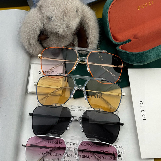 LOW NOSE BRIDGE FIT SUNGLASSES G9314 IN METAL AND ACETATE