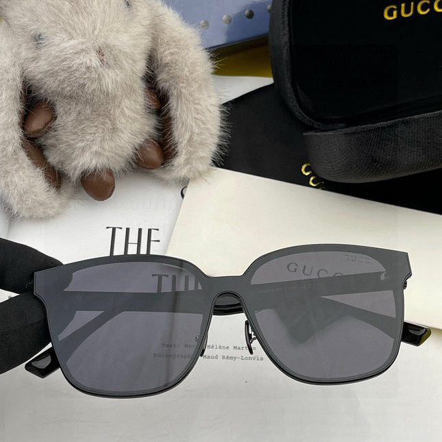 RECTANGULAR FRAME METAL SUNGLASSES G380 IN ACETATE