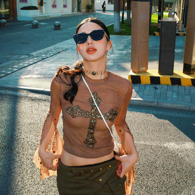 CAT-EYE FRAME SUNGLASSES G3322 IN ACETATE