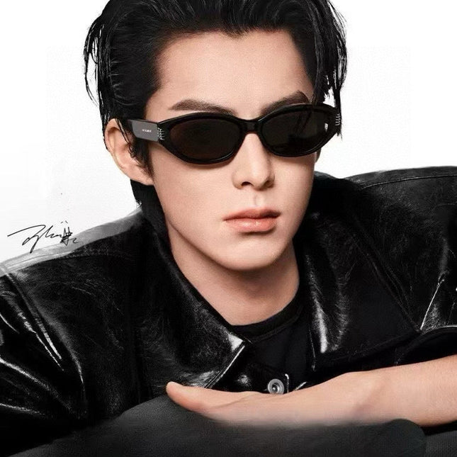 OVAL FRAME SUNGLASSES G0111 IN ACETATE