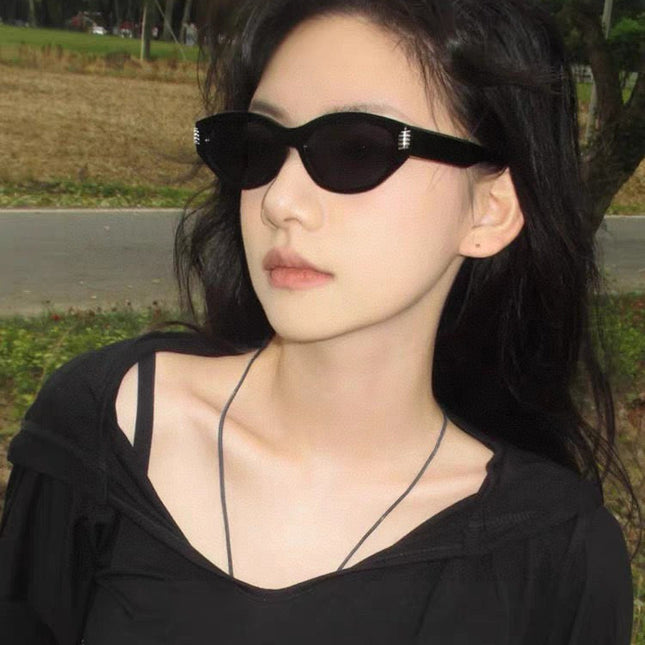 OVAL FRAME SUNGLASSES G0111 IN ACETATE