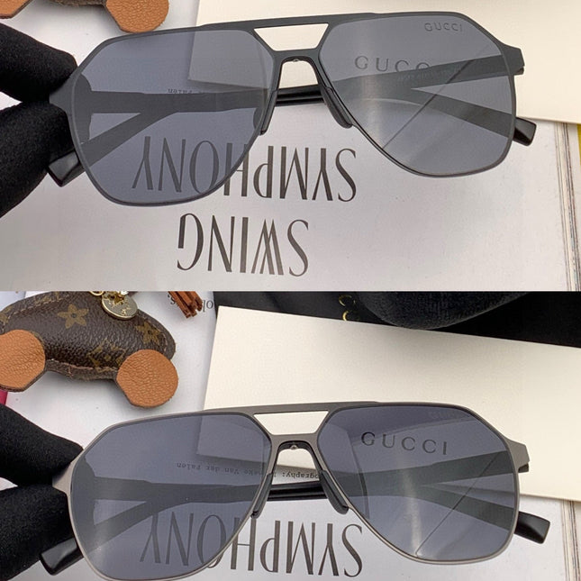 LOW NOSE BRIDGE FIT SUNGLASSES G3807 IN METAL