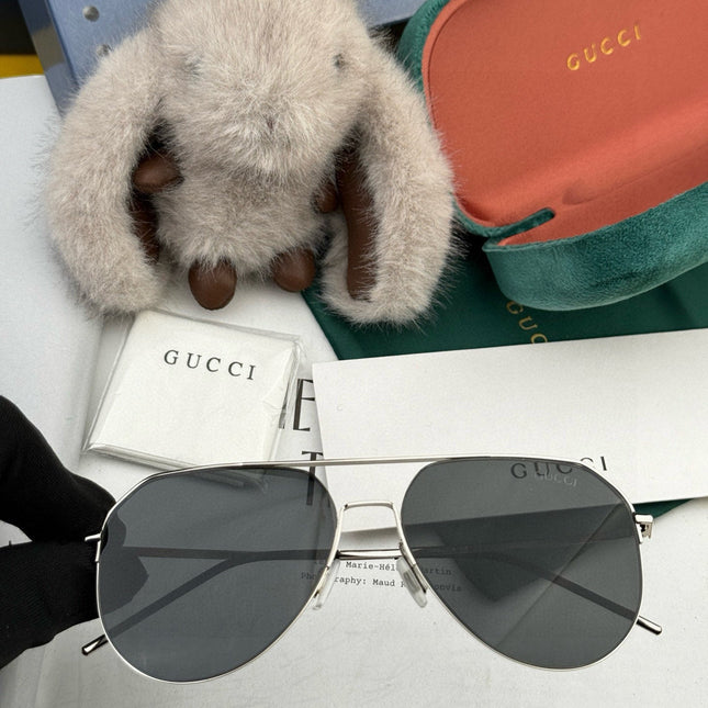 AVIATOR FRAME SUNGLASSES 575761 IN METAL
