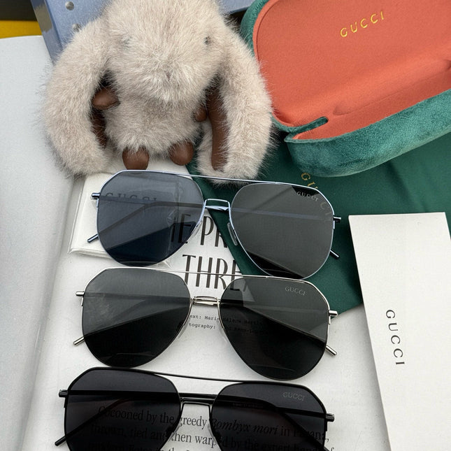 AVIATOR FRAME SUNGLASSES 575761 IN METAL
