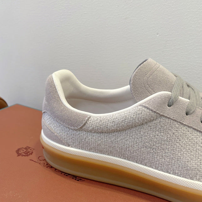 SNEAKERS IN METAL GREY SUEDUE WITH CANVAS