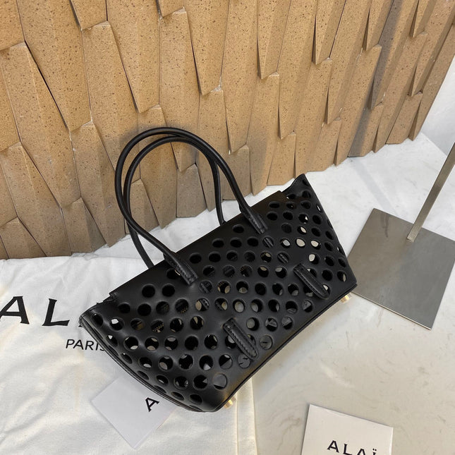 NEO MINA 20 BAG IN BLACK PERFORATED CALFSKIN
