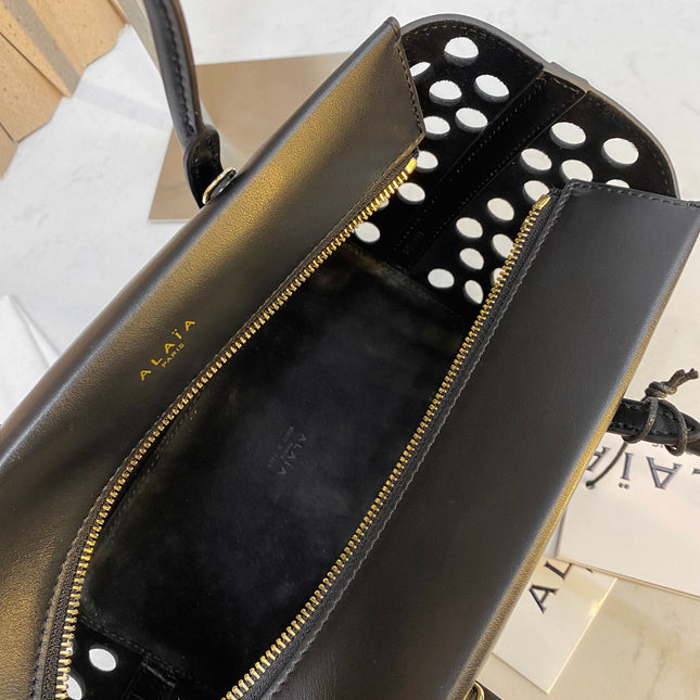 NEO MINA 20 BAG IN BLACK PERFORATED CALFSKIN