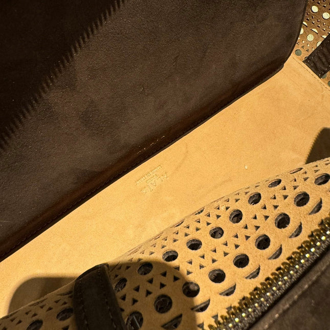 NEO MINA 32 BAG IN CHOCOLATE VIENNE SUEDE