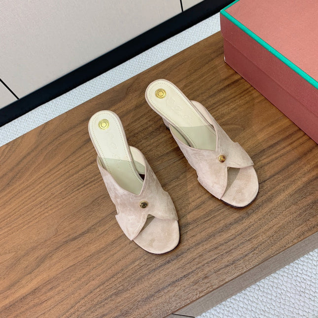 HIGH HEELS 85 MM IN LIGHT PINK SUEDUE
