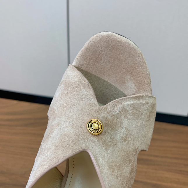 HIGH HEELS 85 MM IN LIGHT PINK SUEDUE