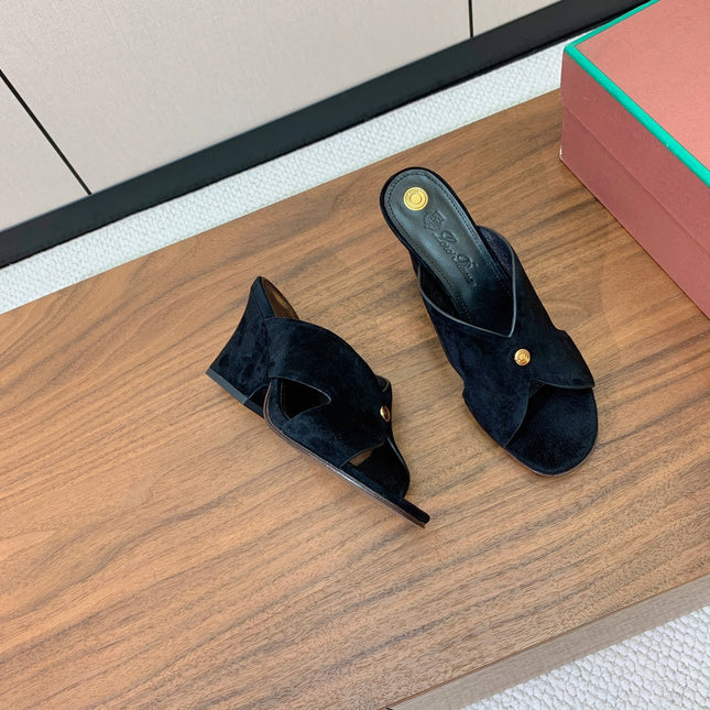 HIGH HEELS 85 MM IN BLACK SUEDUE