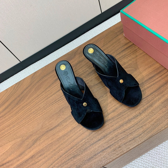 HIGH HEELS 85 MM IN BLACK SUEDUE