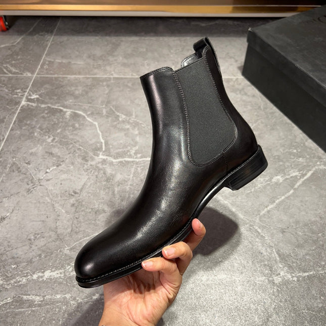 CD CHELSEA BOOT BLACK CALFSKIN