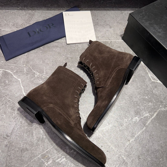 CD JUMP LACE-UP BOOT BROWN SUEDE