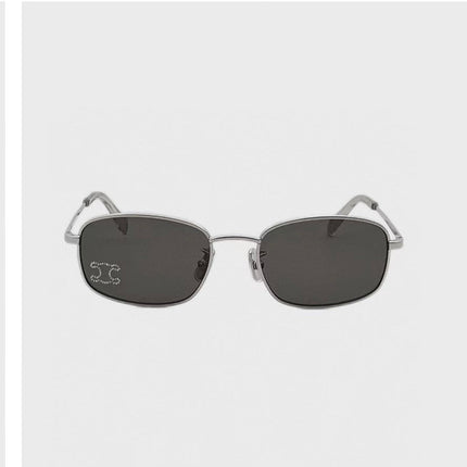 TRIOMPHE RHINESTONE SUNGLASS CL40285U IN METAL WITH CRYSTALS