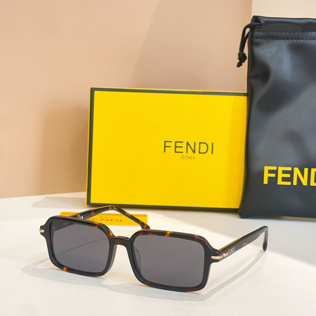 SELLERIA RECTANGULAR FRAME SUNGLASSES FE40174 IN ACETATE