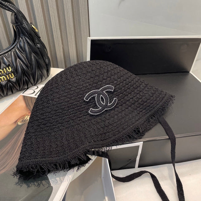 KNITTED BUCKET HAT BLACK 673882