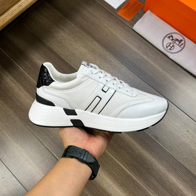 HM TRAIL SNEAKER WHITE CALFSKIN