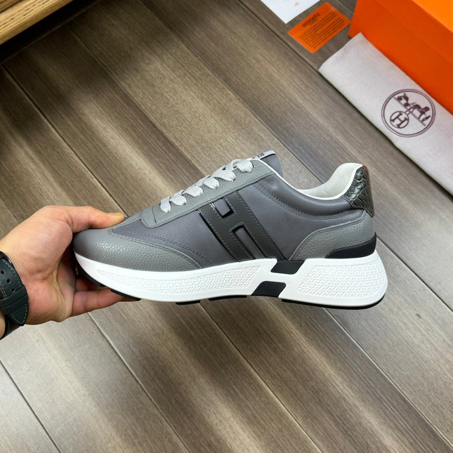HM TRAIL SNEAKER GRAY CALFSKIN