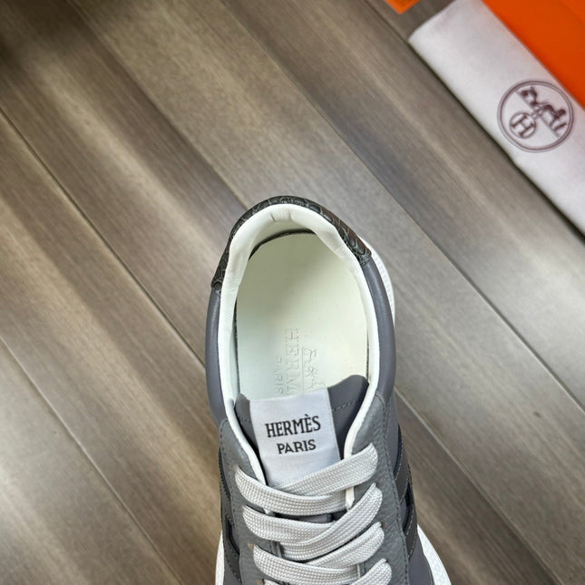 HM TRAIL SNEAKER GRAY CALFSKIN