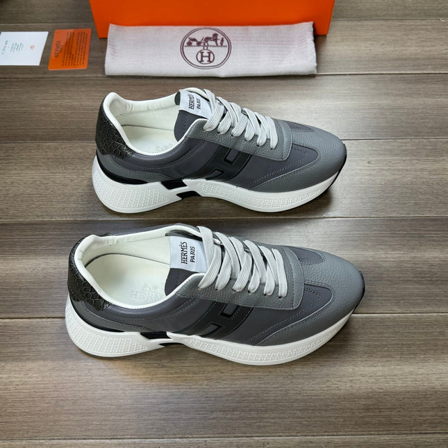 HM TRAIL SNEAKER GRAY CALFSKIN