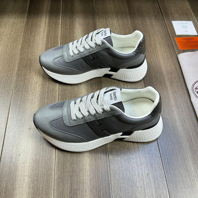 HM TRAIL SNEAKER GRAY CALFSKIN