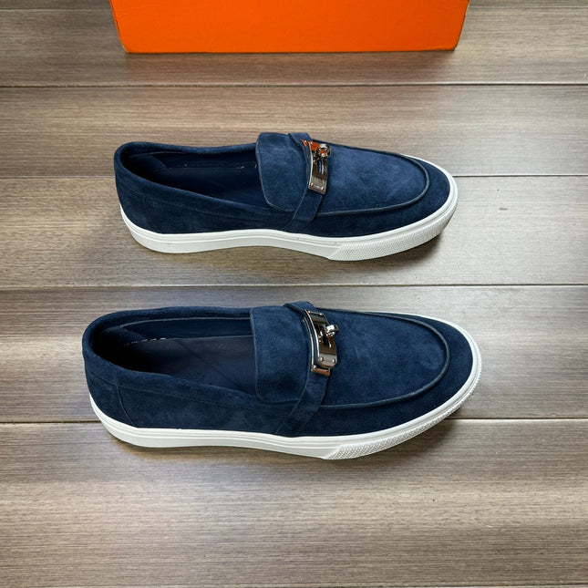 HM GAME SLIP-ON SNEAKER NAVY SUEDE