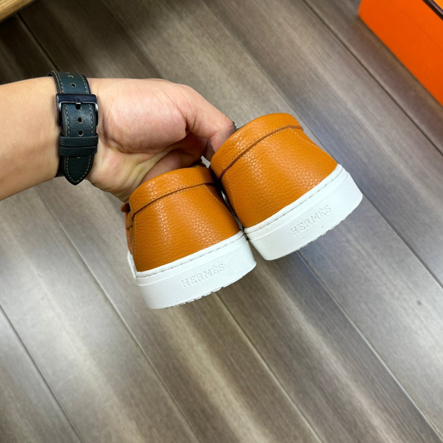 HM GAME SLIP-ON SNEAKER BRONZE CALFSKIN