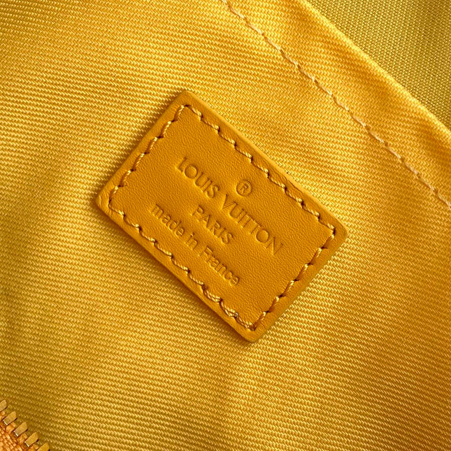 KEEPALL BANDOULIÈRE 25 IN ORANGE MONOGRAM HERITAGE CANVAS