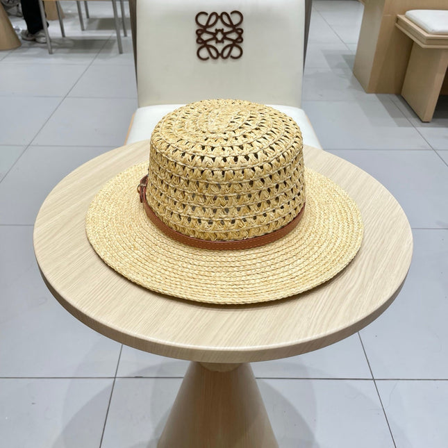 STRAW HAT OPEN WEAVE NATURAL 674078