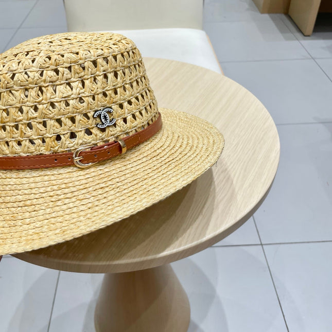 STRAW HAT OPEN WEAVE NATURAL 674078