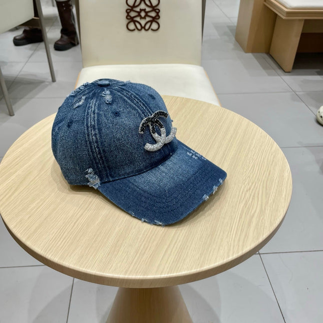 BASEBALL HAT WITH LOGO IN JEAN 674124