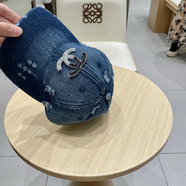 BASEBALL HAT WITH LOGO IN JEAN 674124