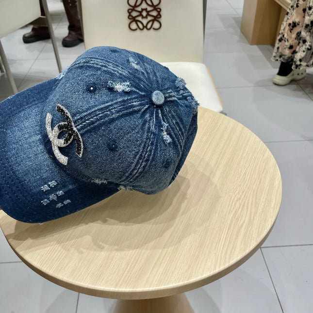 BASEBALL HAT WITH LOGO IN JEAN 674124