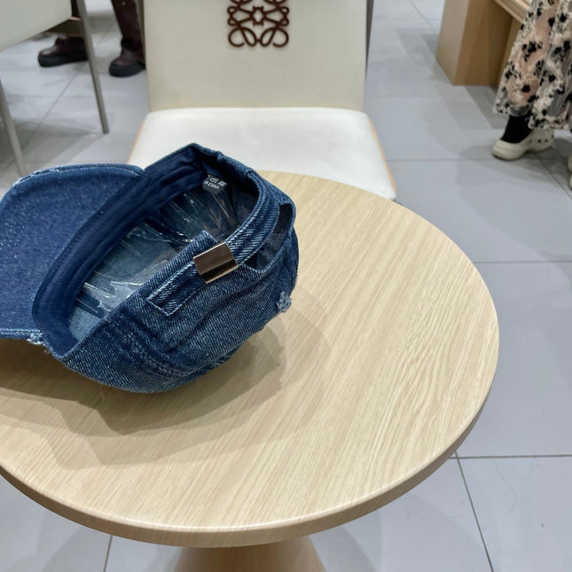 BASEBALL HAT WITH LOGO IN JEAN 674124