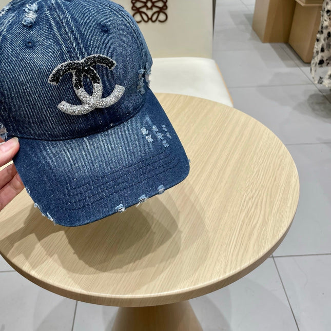 BASEBALL HAT WITH LOGO IN JEAN 674124