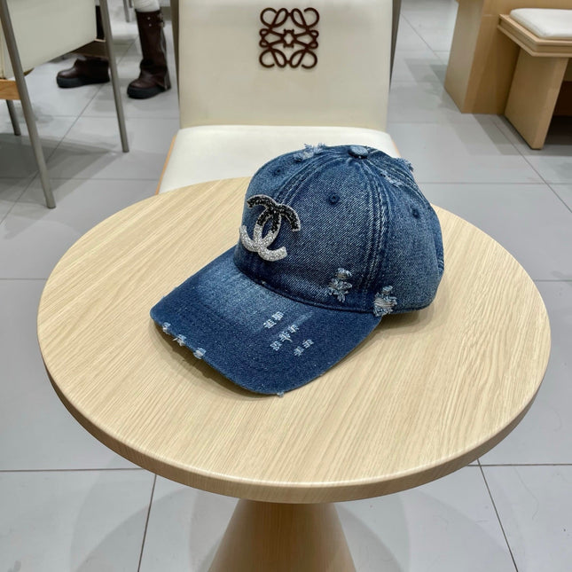 BASEBALL HAT WITH LOGO IN JEAN 674124