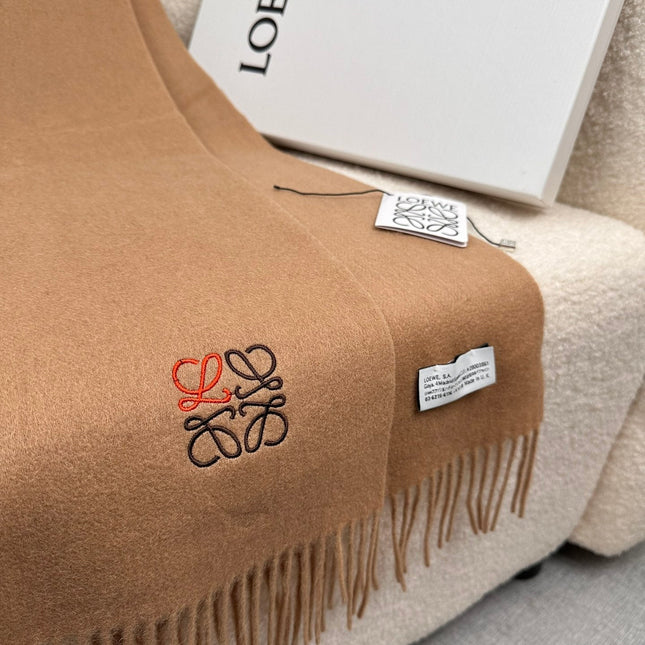 SCARF 180 CM IN CAMEL BEIGE CASHMERE 353156