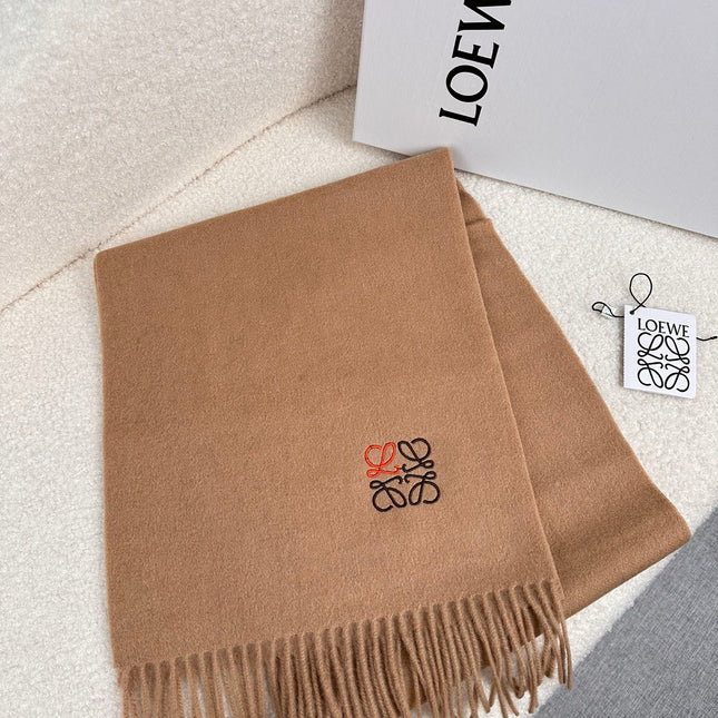 SCARF 180 CM IN CAMEL BEIGE CASHMERE 353156