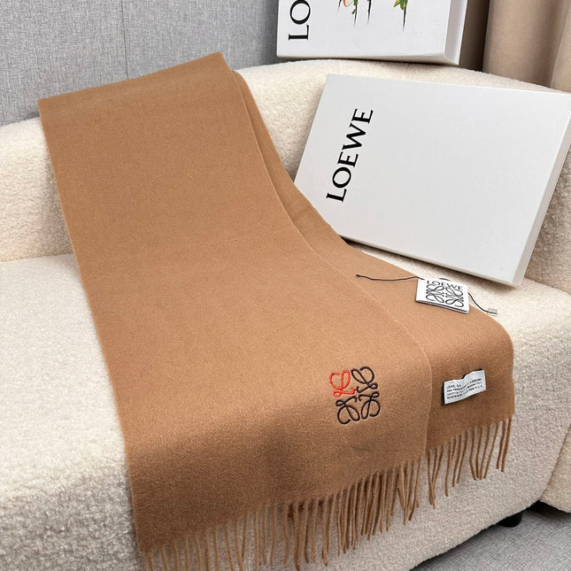 SCARF 180 CM IN CAMEL BEIGE CASHMERE 353156