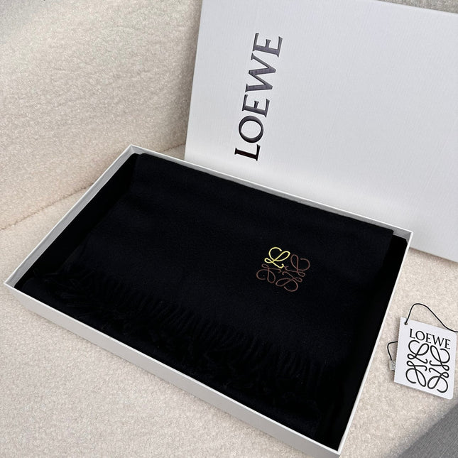 SCARF 180 CM IN BLACK CASHMERE 353157