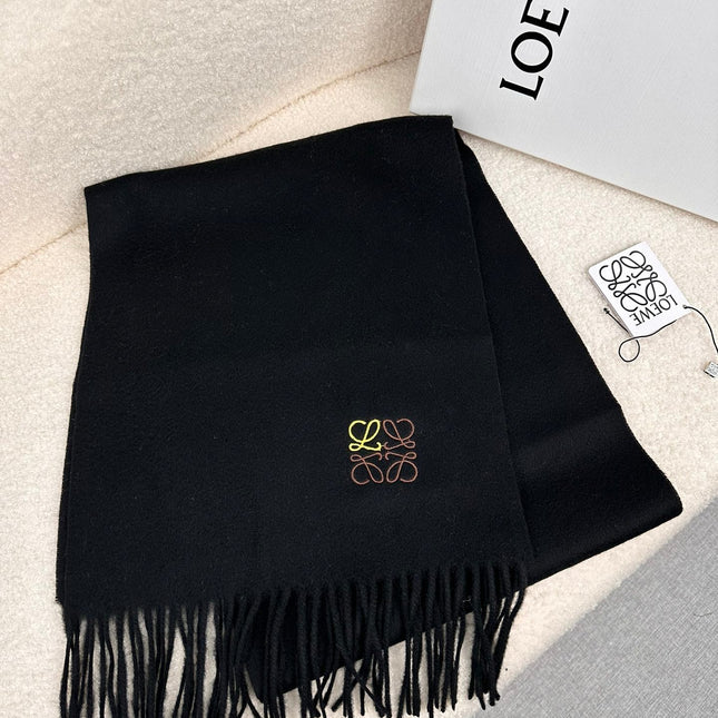 SCARF 180 CM IN BLACK CASHMERE 353157