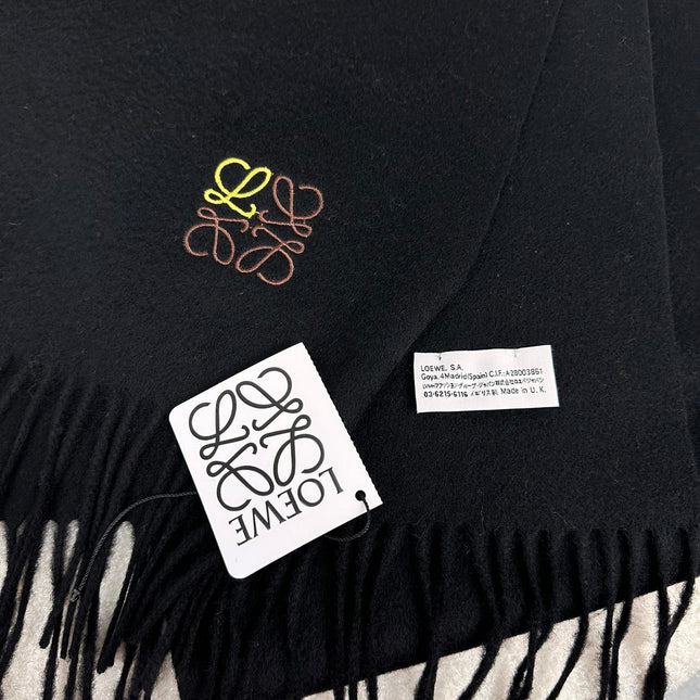 SCARF 180 CM IN BLACK CASHMERE 353157