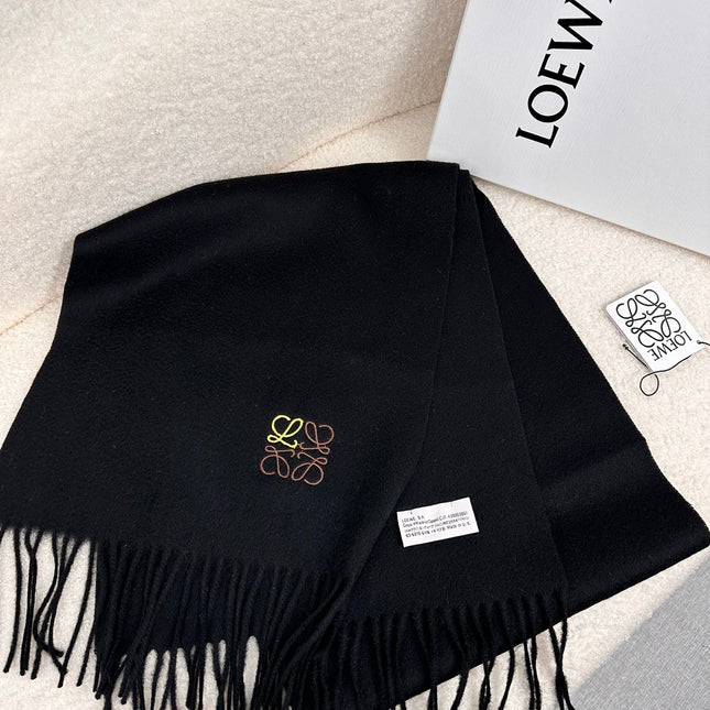 SCARF 180 CM IN BLACK CASHMERE 353157