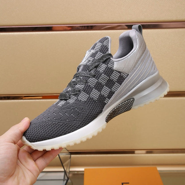 SNEAKERS IN SMOKE GREY MESH BREATHABLE AND RUBBER