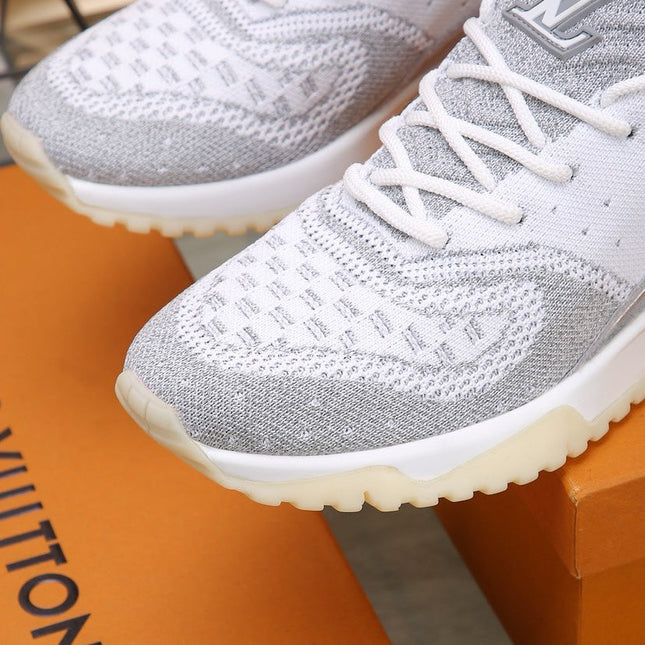 SNEAKERS IN GREY MIX SILVER MESH BREATHABLE AND RUBBER