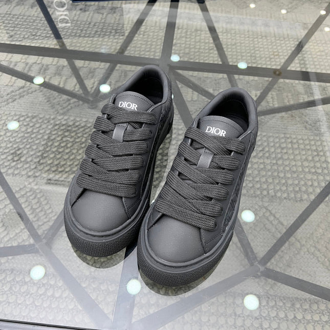 CD B33 SNEAKER BLACK EMBOSSED CALFSKIN